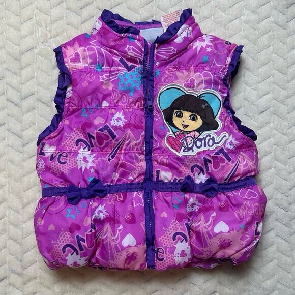 Dora the Explorer 18 month Puffer Vest - Picture 1 of 3